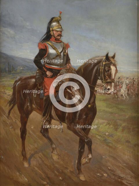 Cuirassier of the 1st Cuirassier Regiment, 1905.
