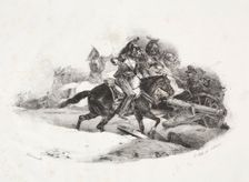Cuirassiers chargeant une batterie dartillerie. Creator: Théodore Géricault (French, 1791-1824)