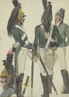 Cuirassiers, early-mid 19th century. Creator: Anton Radl