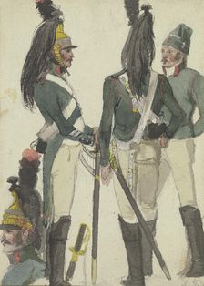 Cuirassiers, early-mid 19th century. Creator: Anton Radl