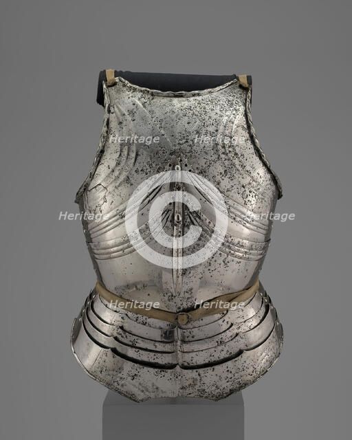 Cuirass (Breastplate and Backplate) in the Late Gothic Style, Germany, c. 1480. Creator: Unknown.