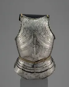 Cuirass (Breastplate and Backplate) in the Late Gothic Style, Germany, c. 1480. Creator: Unknown