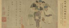 Cuju Scroll (Emperor Taizu of Song Playing Cuju), 13th century. Creator: Su Hanchen, (after) (1094-1172)