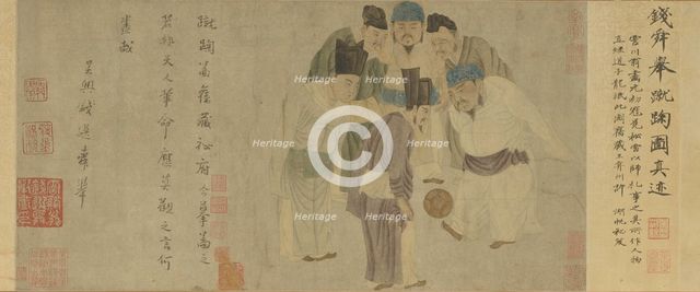 Cuju Scroll (Emperor Taizu of Song Playing Cuju), 13th century. Creator: Su Hanchen, (after) (1094-1172).