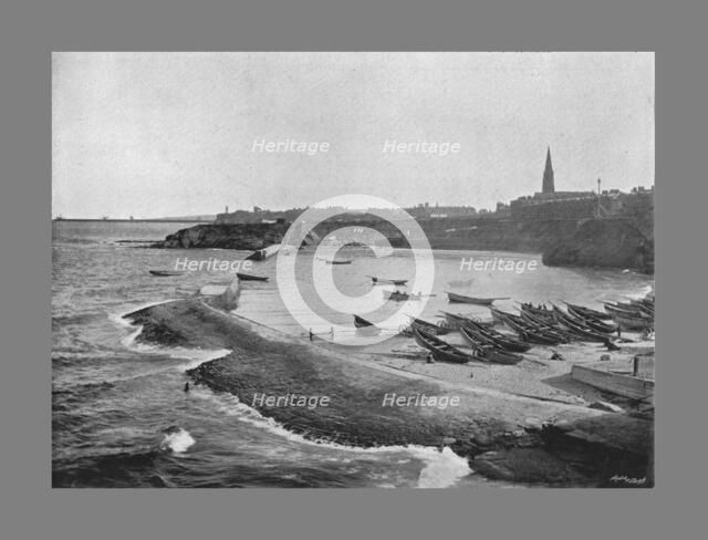 Cullercoats Bay,Tynemouth, c1900. Artist: M Aunty.