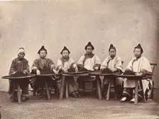 Culling Tea, ca. 1869. Creator: Attributed to Lai Fong