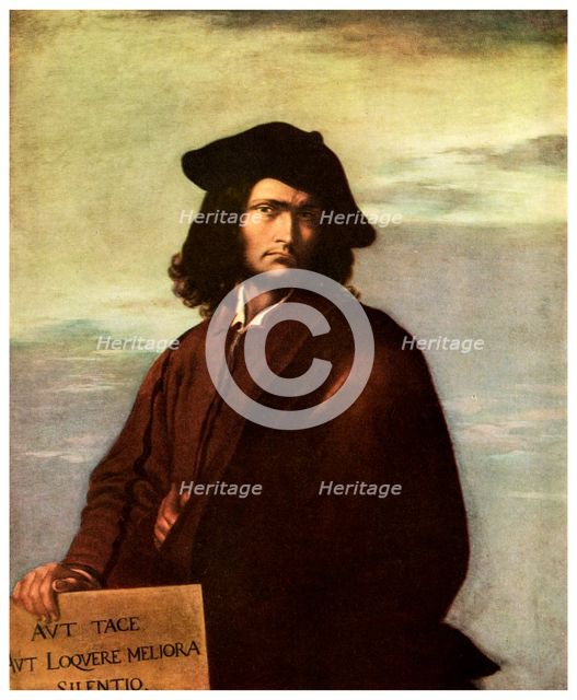 Cult of the individual: Salvator Rosa, Italian Baroque artist, 1640 (1956). Artist: Unknown