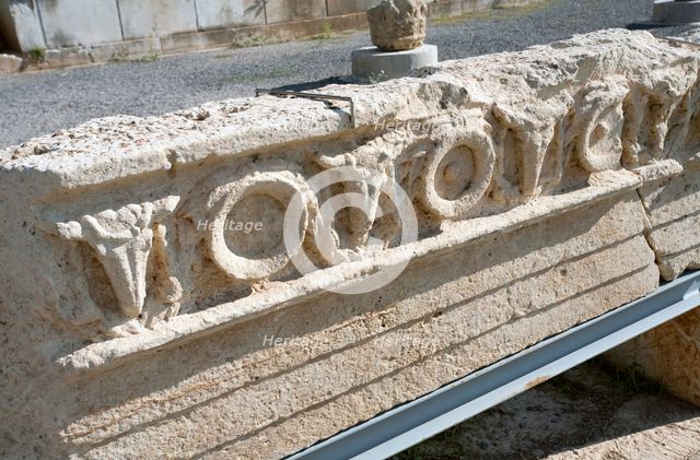 Cult rooms in the asclepeion at Messene, Greece. Creator: Samuel Magal.