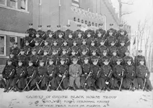 Culver Military Academy - Black Horse Troop, Personal Escort To Vice President Marshall at..., 1913. Creator: Harris & Ewing