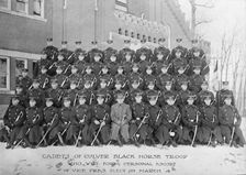 Culver Military Academy - Black Horse Troop, Personal Escort To Vice President Marshall at..., 1913. Creator: Harris & Ewing