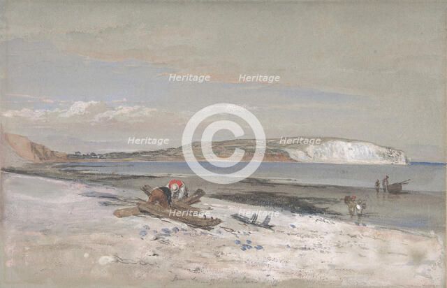 Culver Cliff, Isle of Wight, 1847. Creator: William Dyce.