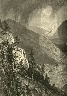 Cumberland Gap, from Eagle Cliff 1872. Creator: Harry Fenn