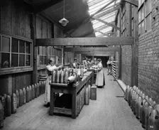 Cunard Shell Works, Bootle, Merseyside, September 1917. Artist: H Bedford Lemere