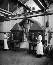 Cunard Shell Works, Bootle, Merseyside, September 1917. Artist: H Bedford Lemere