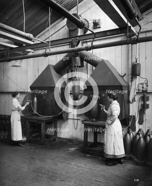 Cunard Shell Works, Bootle, Merseyside, September 1917.  Artist: H Bedford Lemere.