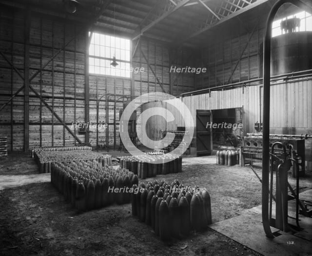 Cunard Shell Works, Bootle, Merseyside, September 1917.  Artist: H Bedford Lemere.