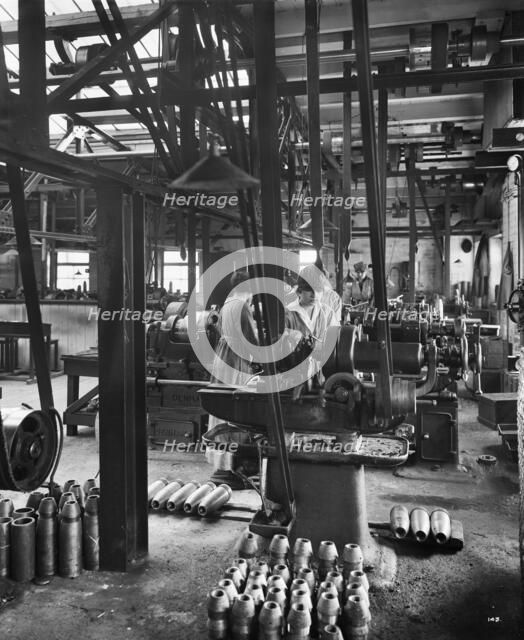 Cunard Shell Works, Bootle, Merseyside, September 1917.  Artist: H Bedford Lemere.