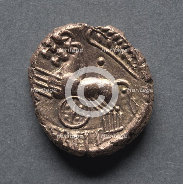 Cunobeline Stater (reverse), c. 10-40 A.D.. Creator: Unknown.