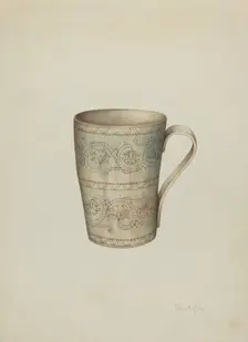 Cup of Horn, c. 1940. Creator: Cornelius Christoffels