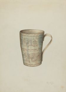 Cup of Horn, c. 1940. Creator: Cornelius Christoffels