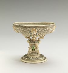 Cup on high foot with the royal arms of France crowned, c. 1540/1560. Creator: Unknown