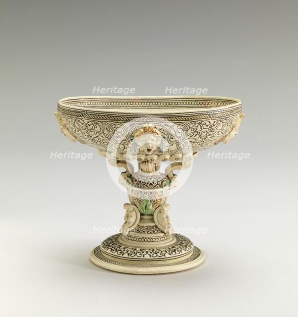 Cup on high foot with the royal arms of France crowned, c. 1540/1560. Creator: Unknown.