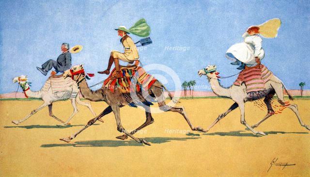 'Cup and Ball-the camel's favourite game', 1908.  Creator: Lance Thackeray.