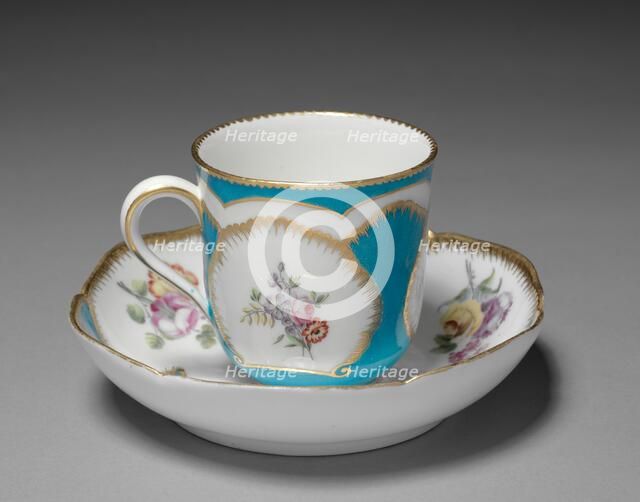 Cup and Saucer, 1759. Creator: Sèvres Porcelain Manufactory (French, est. 1740).