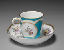 Cup and Saucer, 1759. Creator: Sèvres Porcelain Manufactory (French, est. 1740)