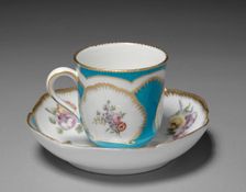 Cup and Saucer, 1759. Creator: Sèvres Porcelain Manufactory (French, est. 1740)