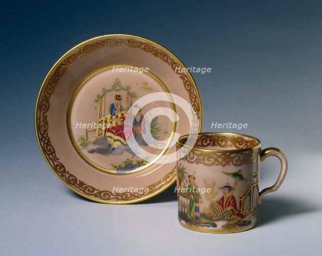 Cup and Saucer, 1778. Creator: Sèvres Porcelain Manufactory (French, est. 1740).