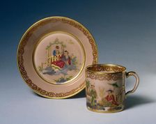 Cup and Saucer, 1778. Creator: Sèvres Porcelain Manufactory (French, est. 1740)