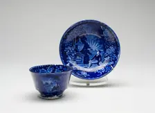 Cup and Saucer, 1825/30. Creator: Enoch Wood & Sons