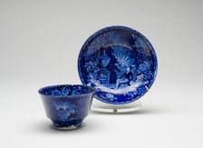 Cup and Saucer, 1825/30. Creator: Enoch Wood & Sons