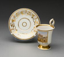 Cup and Saucer, Berlin, 1844/47. Creator: Konigliche Porzellan-Manufaktur