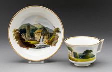 Cup and Saucer, Burslem, c. 1815. Creator: Wedgwood