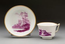 Cup and Saucer, Burslem, c. 1820. Creator: Wedgwood