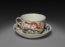 Cup and Saucer, c. 1750. Creator: Unknown