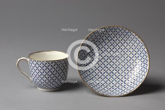Cup and Saucer, c. 1760-1770. Creator: Unknown.
