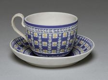 Cup and Saucer, c. 1784. Creator: Wedgwood Factory (British)