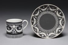 Cup and Saucer, c. 1790. Creator: Wedgwood Factory (British)