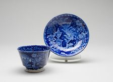 Cup and Saucer, c. 1825. Creator: Unknown