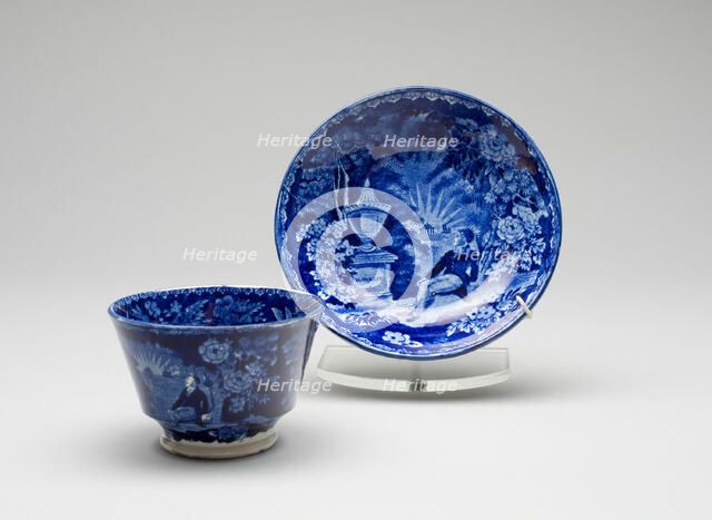 Cup and Saucer, c. 1825. Creator: Unknown.