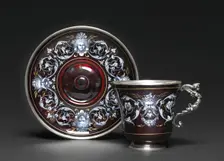 Cup and Saucer, c.1880-1900. Creator: Unknown