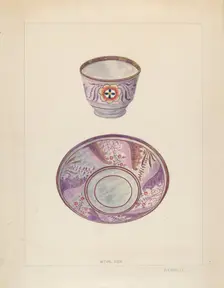 Cup and Saucer, c. 1936. Creator: Albert Camilli