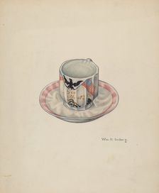 Cup and Saucer, c. 1940. Creator: William Ludwig