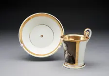 Cup and Saucer, Germany, 18th century. Creator: Unknown