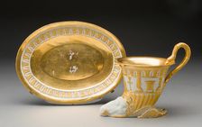 Cup and Saucer, Germany, c. 1805/10. Creator: Meissen Porcelain