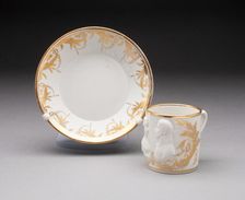 Cup and Saucer, Germany, Late 18th century. Creator: Unknown