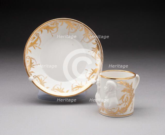 Cup and Saucer, Germany, Late 18th century. Creator: Unknown.